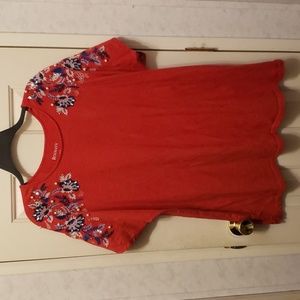 Roaman's Red Women's Blouse